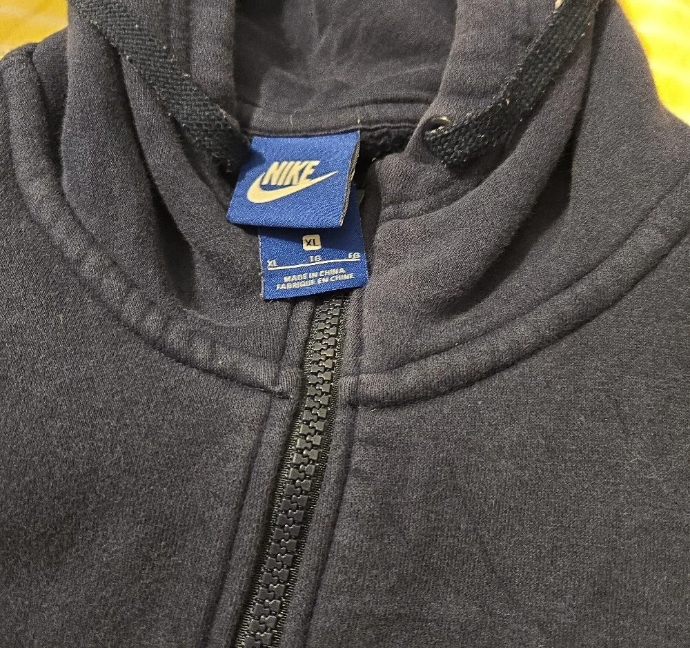 Nike Men's Dark Navy Full-Zip Hoodie